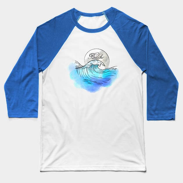 Breathe Baseball T-Shirt by Miruna Mares